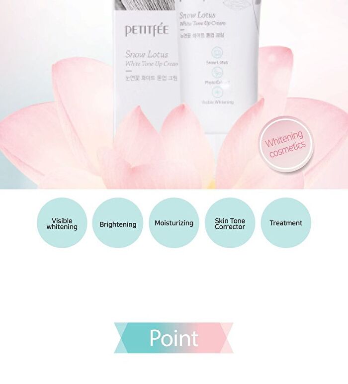 Petitfee Snow Lotus White Tone Up Cream - 50ml
