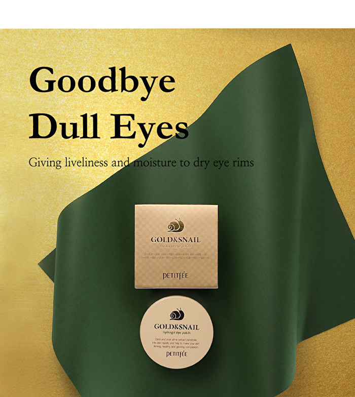 Petitfee Gold & Snail Hydrogel Eye Patch 60pcs - 60pcs (30pairs)