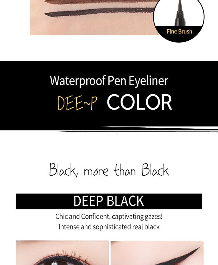 Waterproof Pen Eyeliner - 3 Colors - Deep Brown