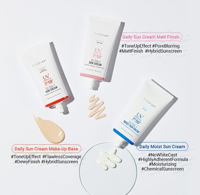 Mqny UV Daily Sun Cream (Natural Make-Up Base) - 50g