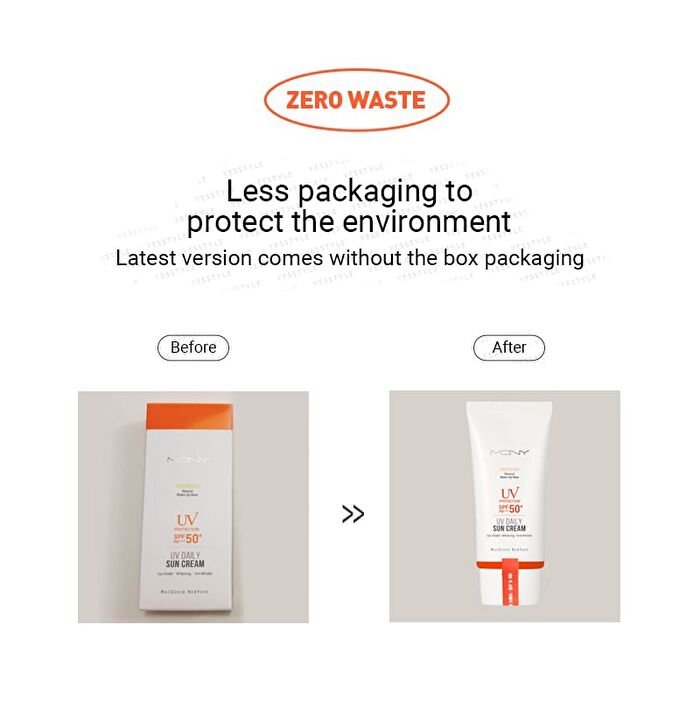 Mqny UV Daily Sun Cream (Natural Make-Up Base) - 50g