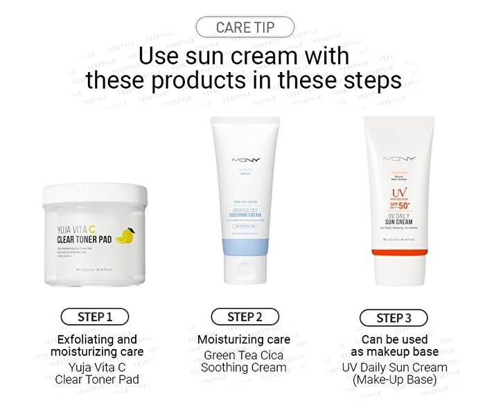 Mqny UV Daily Sun Cream (Natural Make-Up Base) - 50g