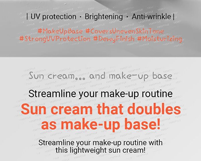 Mqny UV Daily Sun Cream (Natural Make-Up Base) - 50g