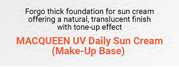 Mqny UV Daily Sun Cream (Natural Make-Up Base) - 50g