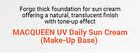 Mqny UV Daily Sun Cream (Natural Make-Up Base) - 50g