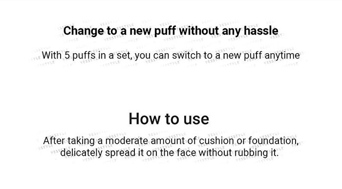 heimish Artless Rubycell Puff 5pcs - 5 pcs