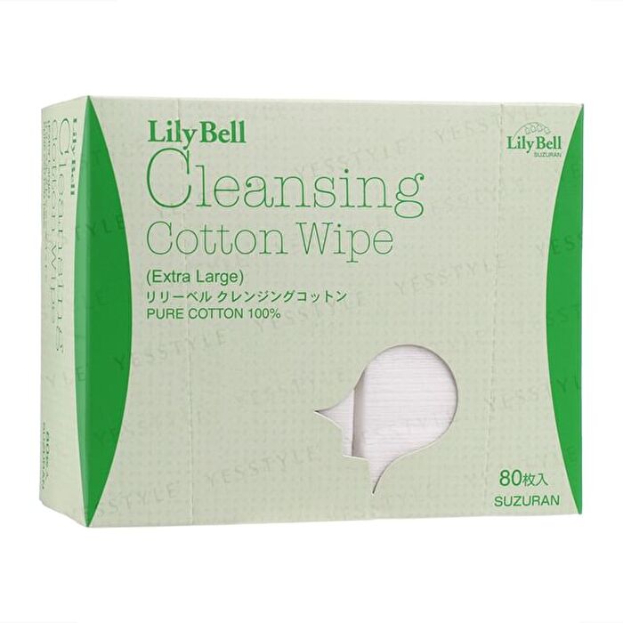 Lily Bell Cleansing Cotton Wipe Extra Large - 80 pcs