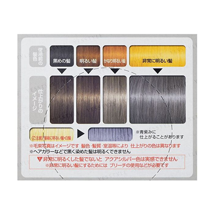 Gatsby Natural Bleach & Hair Color - Aqua Silver
