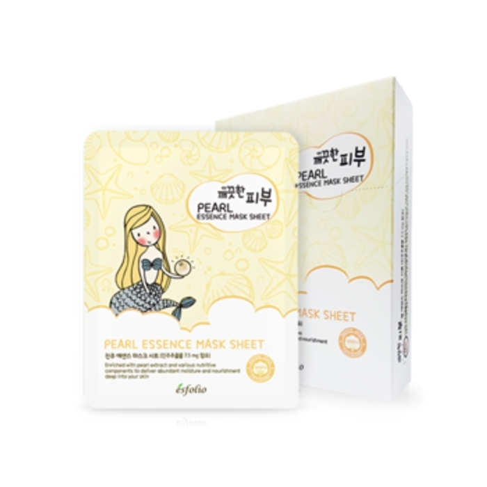 esfolio Pure Skin Pearl Essence Mask Sheet Set 10pcs - 25ml x 10pcs