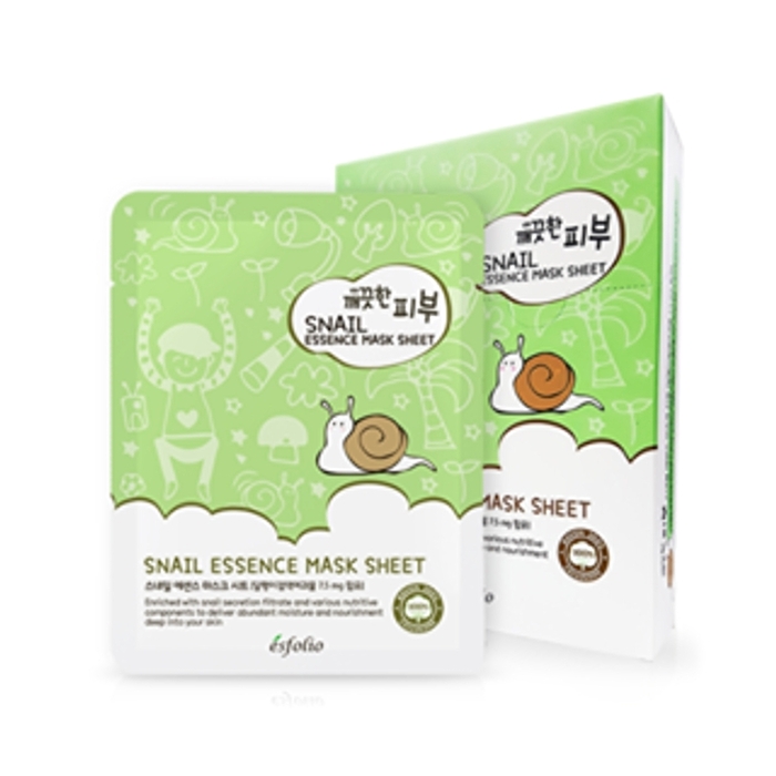 esfolio Pure Skin Snail Essence Mask Sheet Set 10pcs - 25ml x 10pcs