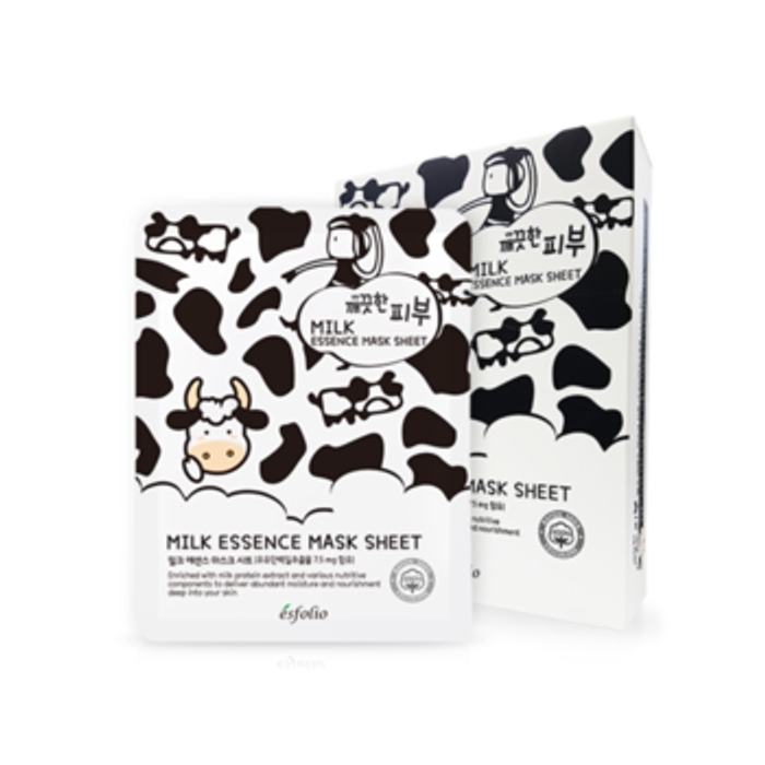 esfolio Pure Skin Milk Essence Mask Sheet Set 10pcs - 25ml x 10pcs