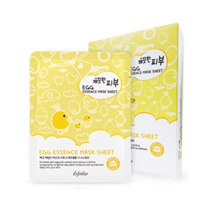esfolio Pure Skin Egg Essence Mask Sheet Set 10pcs - 25ml x 10pcs