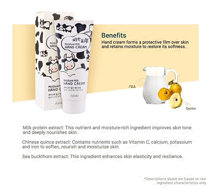 esfolio Pure Skin Moisture Milk Hand Cream - 100ml