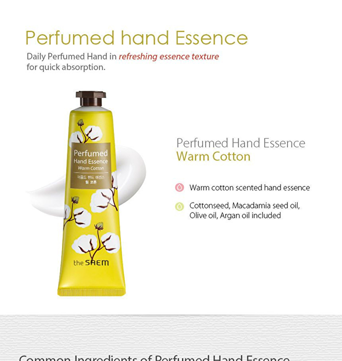 Perfumed Hand Essence (Warm Cotton) - 30ml