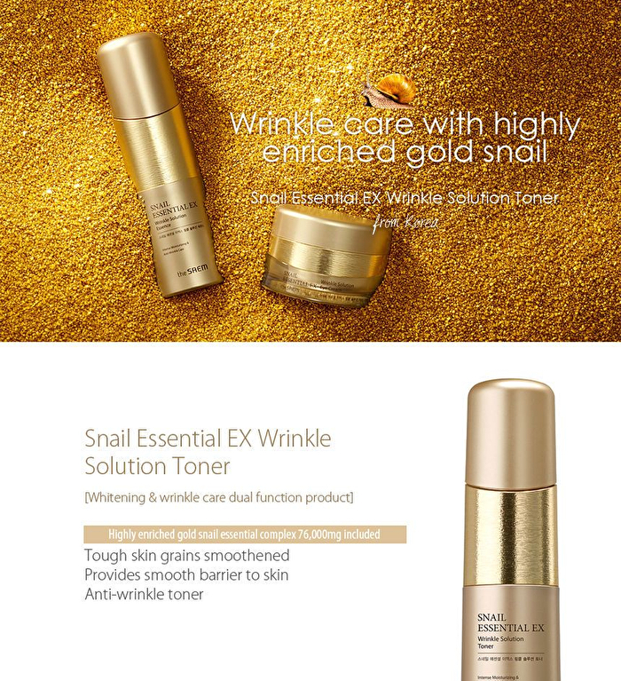 Snail Essential EX Wrinkle Solution Toner - 150ml