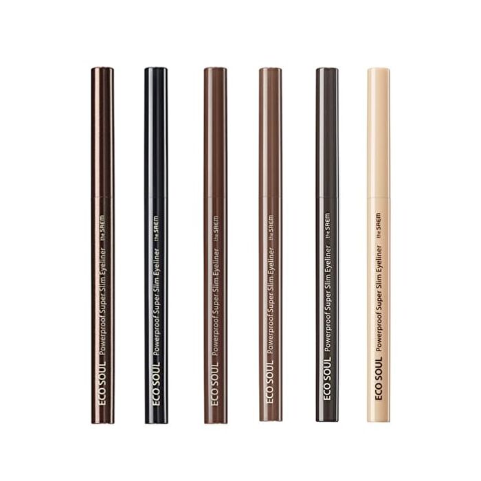 Eco Soul Powerproof Super Slim Eyeliner - 6 Colors - #BR01 Thrill Brown