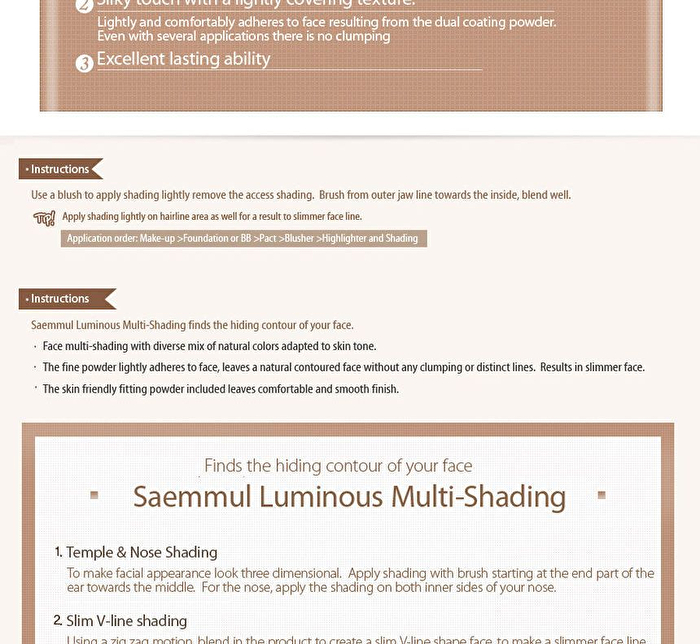 Saemmul Luminous Multi-Shading - 8g