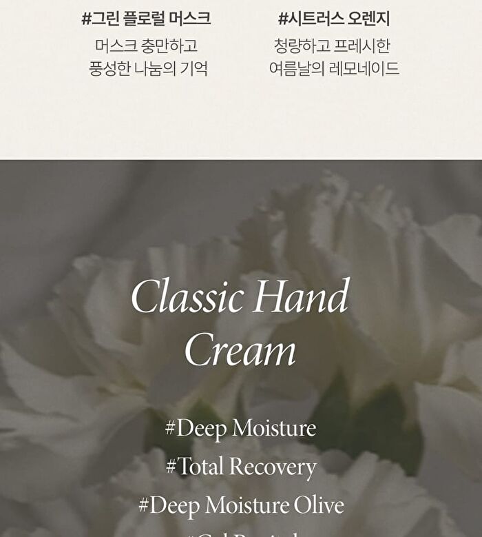 Classic Hand Cream Jumbo - 4 Types - Deep Moisture