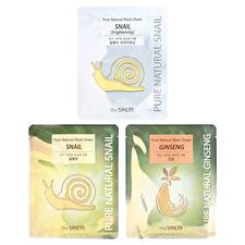The Saem Pure Natural Mask Sheet - 3 Types - Snail Brightening