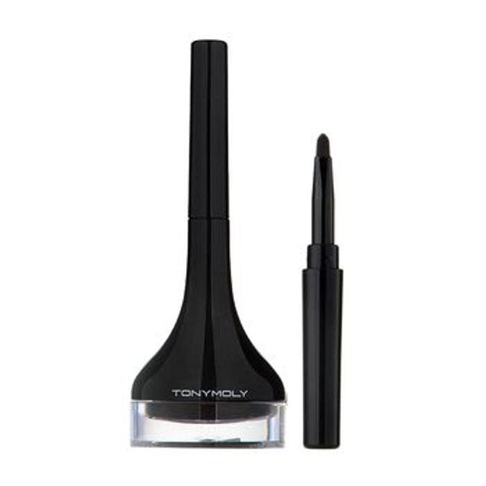 Back Gel Eyeliner Long Brush (8 Colors) - #07 Latte Brown
