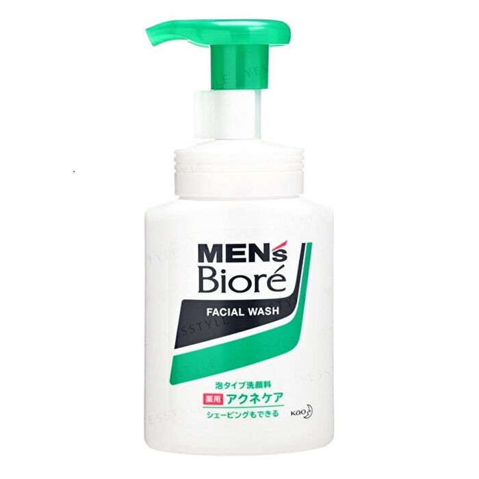 Men\'s Biore Foam Facial Wash - Acne Care - 130ml Refill