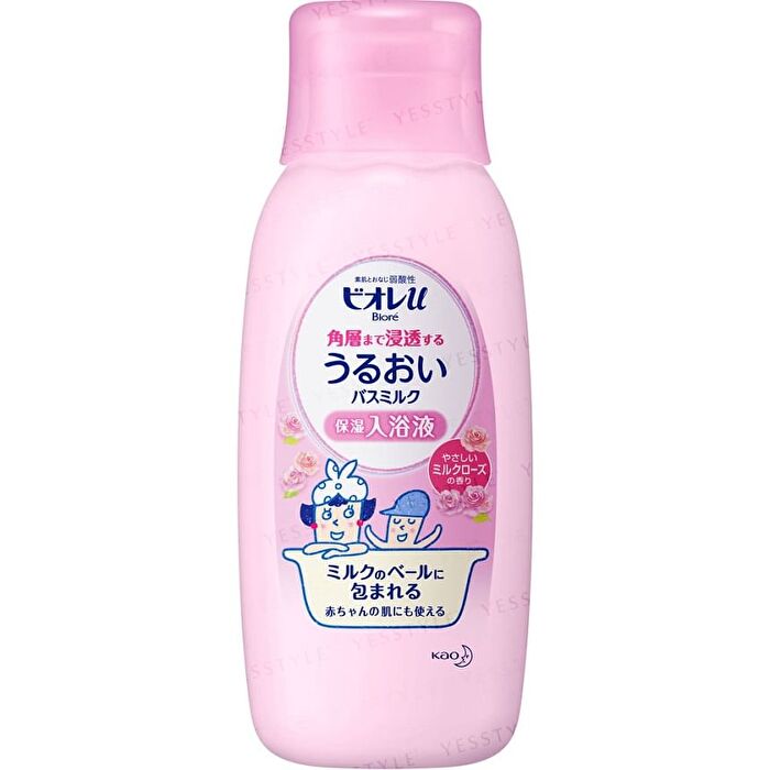 Biore U Moisture Bath Milk - Rose - 480ml Refill