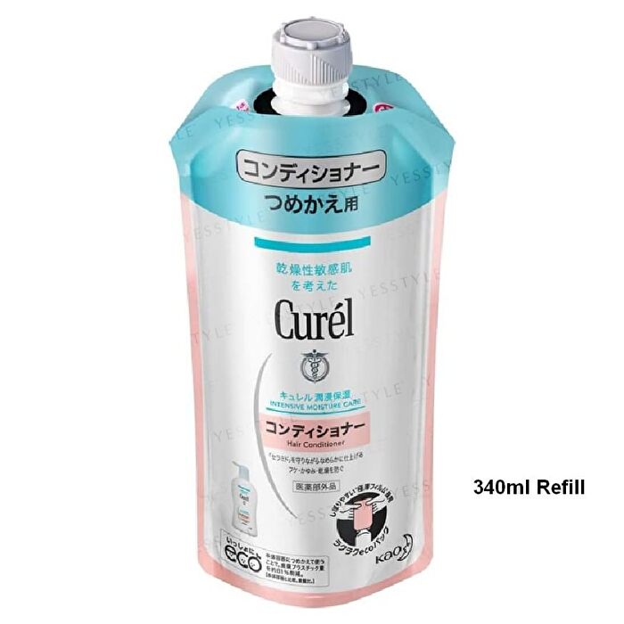 Curel Intensive Moisture Care Hair Conditioner - 340ml Refill