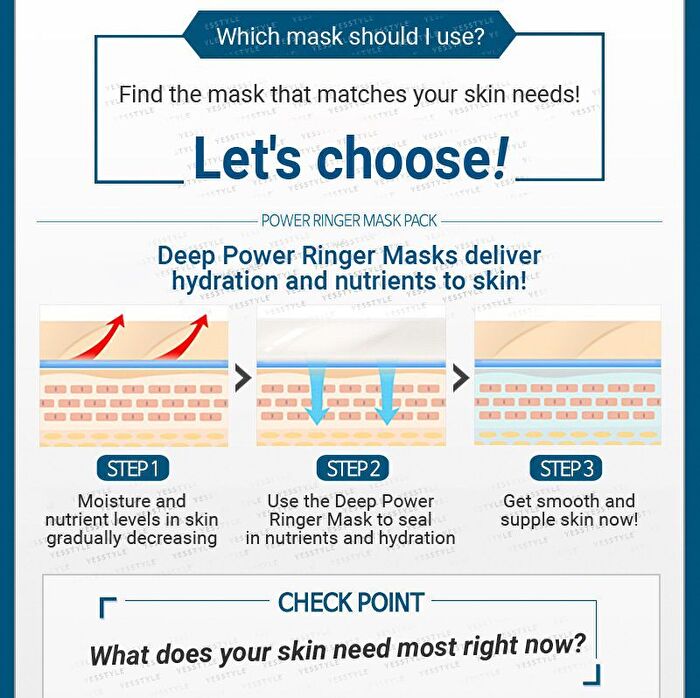 Deep Power Ringer Mask Pack - 10 Types - Honey