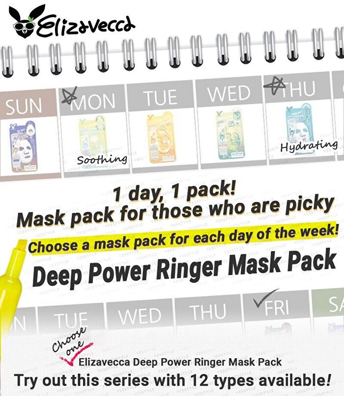 Deep Power Ringer Mask Pack - 10 Types - Red Ginseng