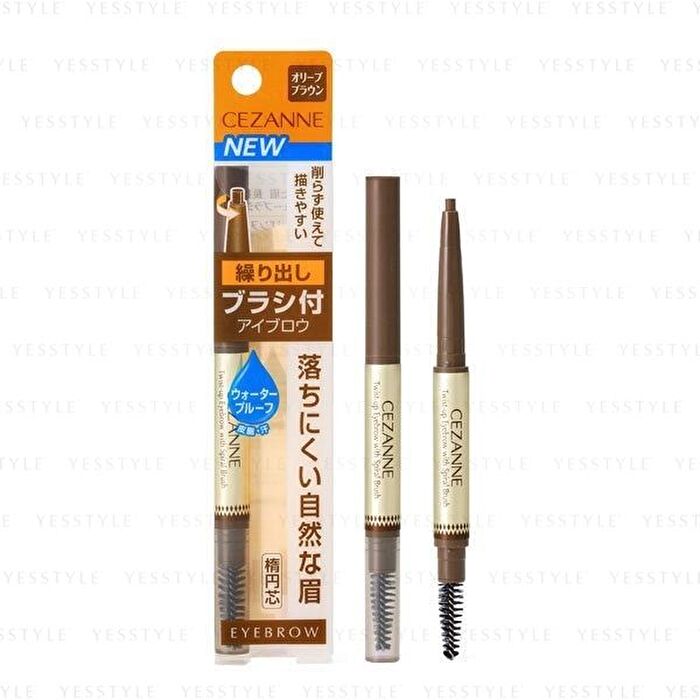 Twist-Up Eyebrow With Spiral Brush - 02 Olive Brown