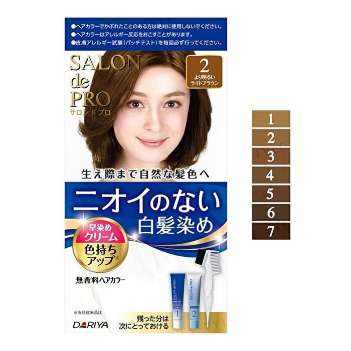 Salon De Pro Unscented Gray Hair Quick Color Cream - 5 Natural Brown