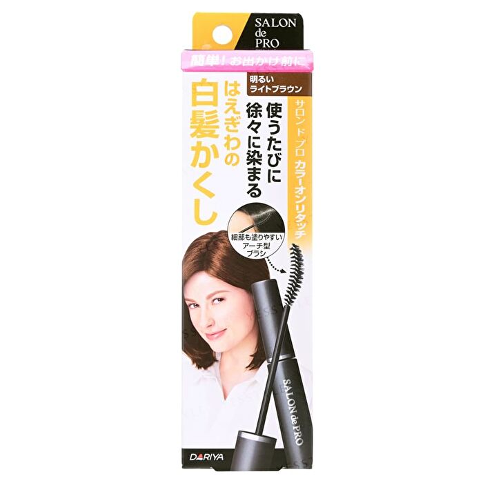 Dariya Salon De Pro Color On Retouch Gray Hair Comb EX - Light Brown