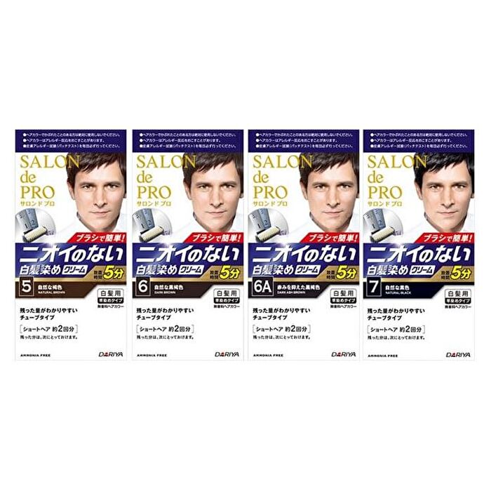 Dariya Salon De Pro Men\'s Speedy Hair Color Cream - 6A Reddish Black Brown