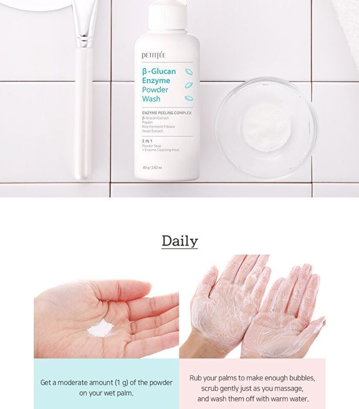 Petitfee Beta Glucan Enzyme Powder Wash - 80g