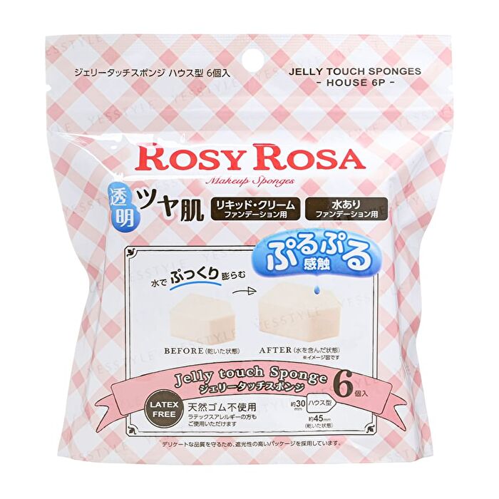 Rosy Rosa Jelly Touch Sponge - 6 pcs
