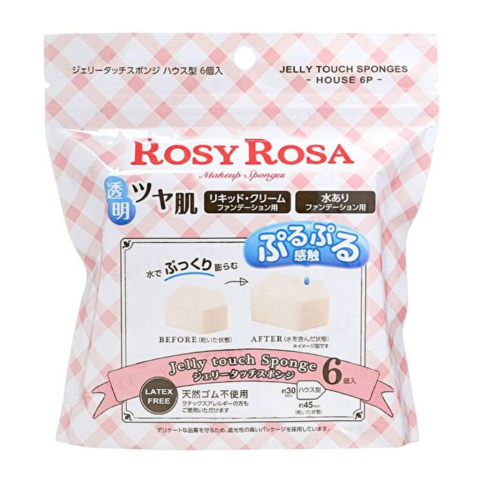 Rosy Rosa Jelly Touch Sponge - 6 pcs
