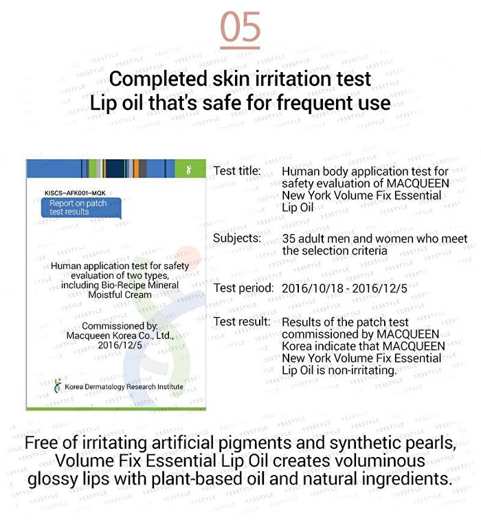 Mqny Volume Fix Essential Lip Oil - 3ml