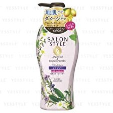 Kose Salon Style Argan Oil & Organic Herbs Shampoo Rich Moisture - 500ml