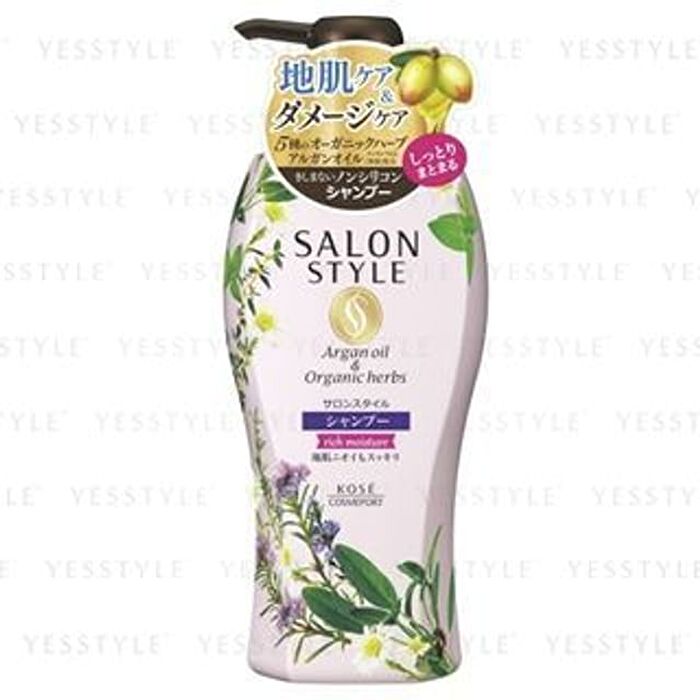 Salon Style Argan Oil & Organic Herbs Shampoo Rich Moisture - 500ml