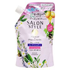 Kose Salon Style Argan Oil & Organic Herbs Conditioner Rich Moisture - 360ml Refill