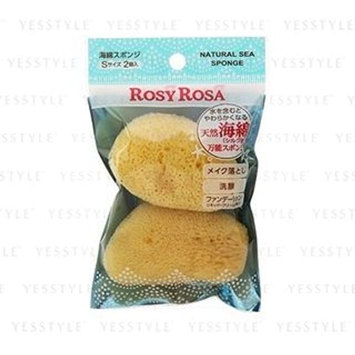 Rosy Rosa Natural Sea Sponge - 2 pcs