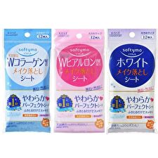 Kose Softymo Makeup Removal Sheet - White - 12 pcs