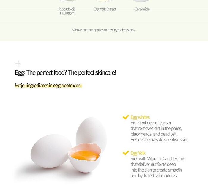 Egg Cream Mask Set - 4 Types - Hydration