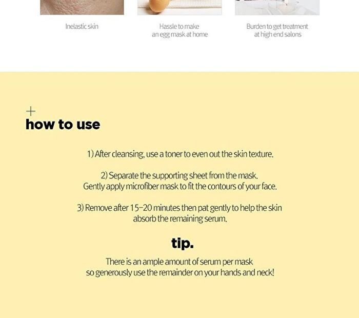 Egg Cream Mask Set - 4 Types - Hydration