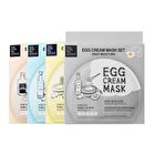 Egg Cream Mask Set - 4 Types - Hydration