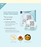 too cool for school Egg Cream Mask - 5 Types - #02 Pore Tightening