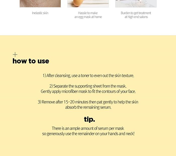 too cool for school Egg Cream Mask - 5 Types - #02 Pore Tightening