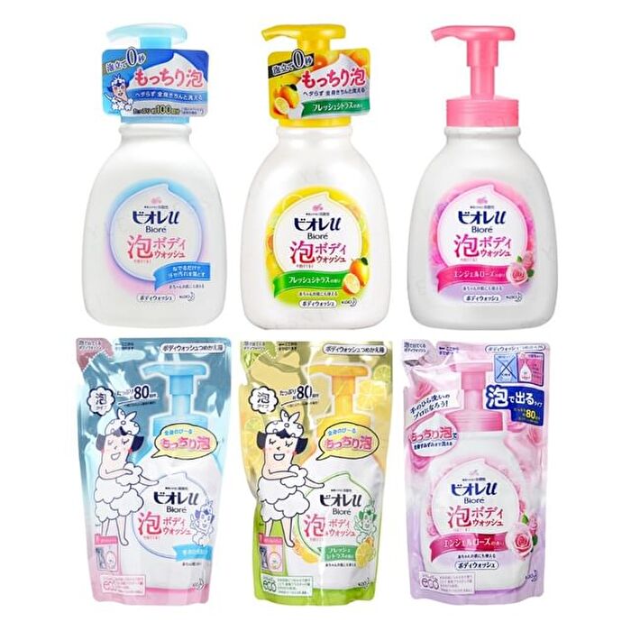 Biore U Bubble Body Wash - Citrus - 600ml
