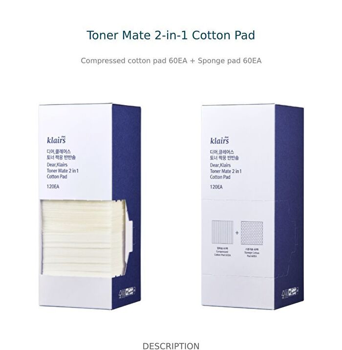 Toner Mate 2 in 1 Cotton Pad - 120  pcs