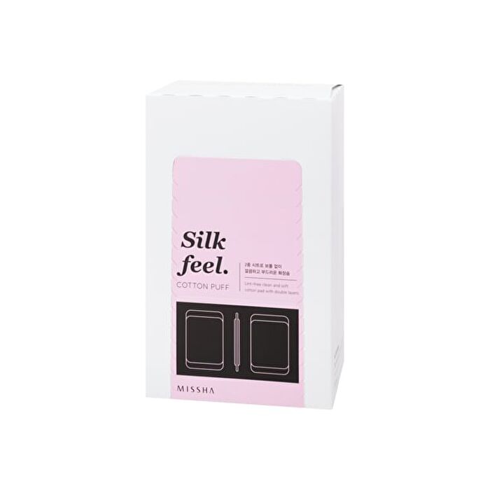 Silk Feel Cotton Puff - 80 pads